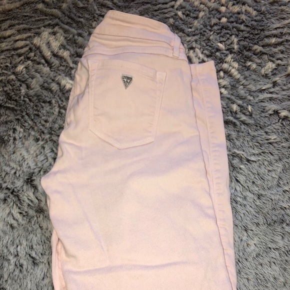 pastel pink jeans